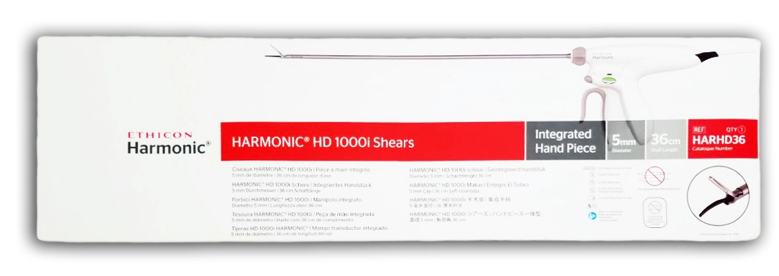 Ethicon HARHD36 - HARMONIC® HD 1000i 剪刀（5 毫米 x 36 厘米）